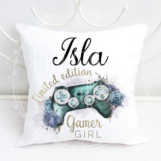 Personalised Turquoise Game Controller Plush Cushion, Personalised Gift, Gifts for Birthdays,Gifts for Kids, Gifts for Boys, Gifts for Girls