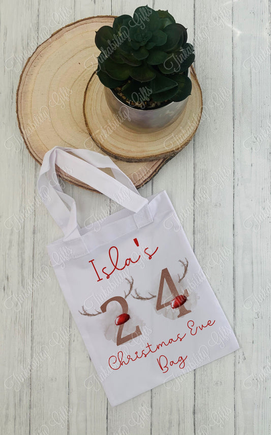 Personalised Antler Numbers Tote Bag