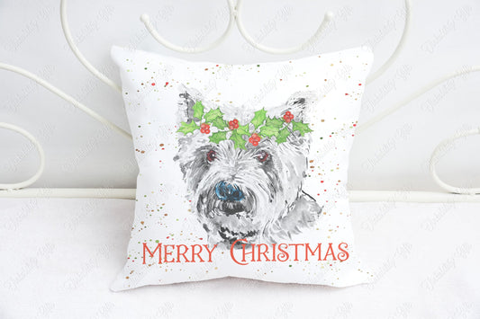 Personalised Westie Plush Cushion, Personalised Gift, Gifts for Birthdays, Gifts for Kids, Birthday Gifts, Custom made Cushion