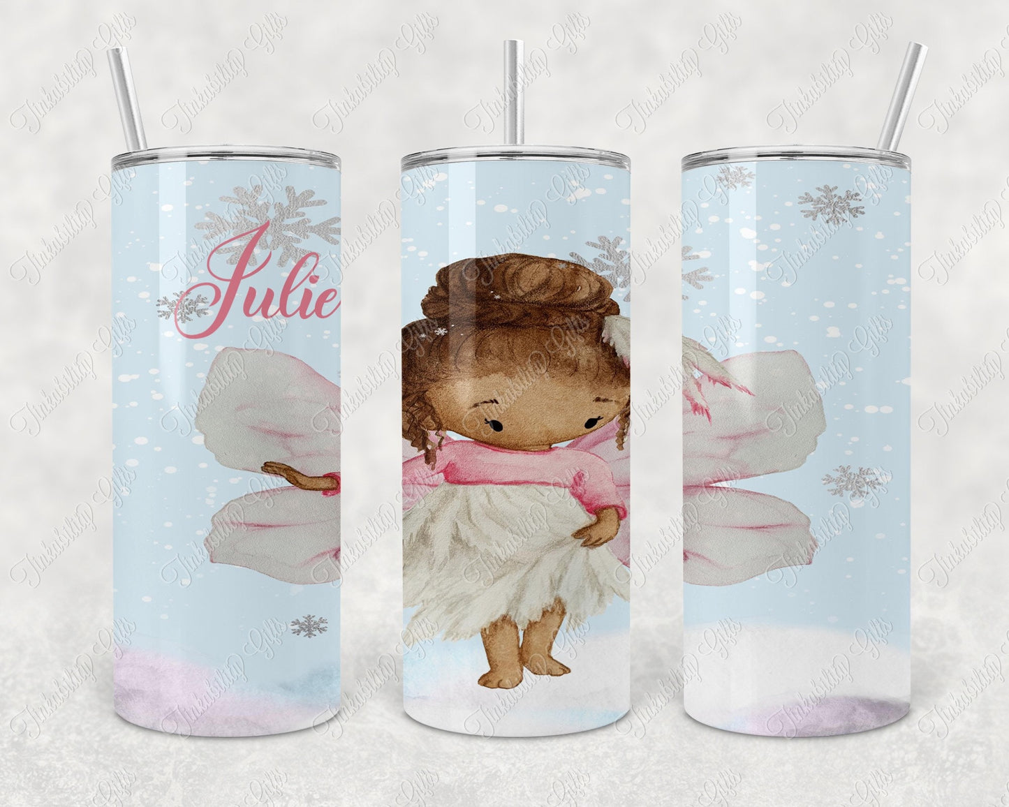 Personalised Pink Fairy Insulated Tumbler, Personalised Gift, Gifts for Kids, Gifts for Birthdays, Gifts for Christmas