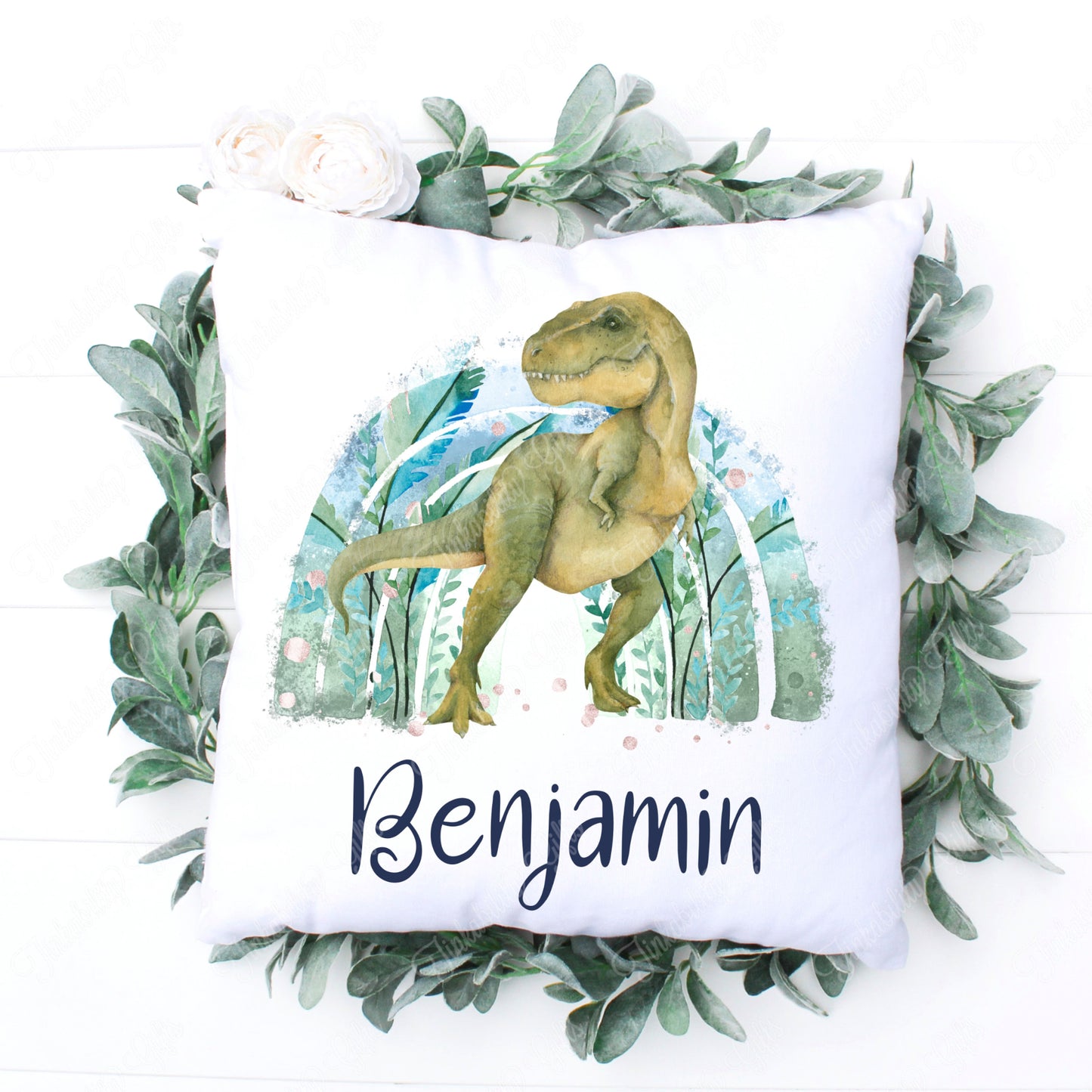 Personalised T-Rex Cushion, Personalised Gift, Gifts for Birthdays, Gifts for Kids, Birthday Gifts, Custom made Cushion