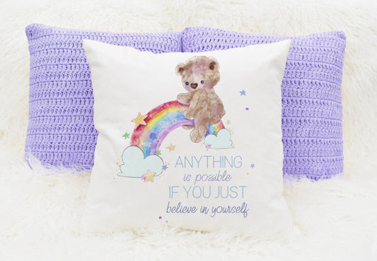 Bear & Rainbow Cushion