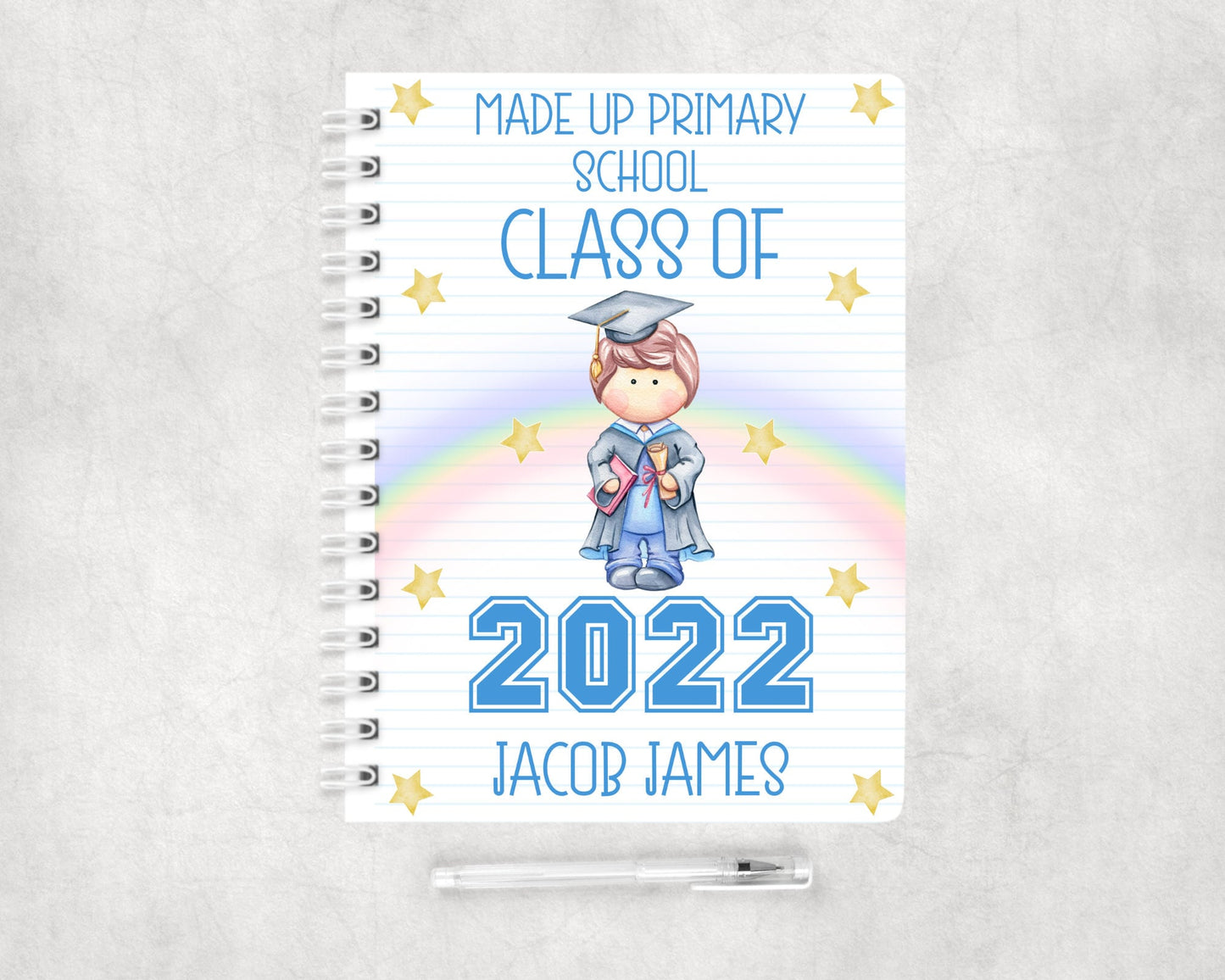 Personalised School Leavers Notebook, Notebook for Kids, Gifts for Birthdays, Gifts for Adults, Lined Notebooks