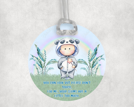 Panda Doll Germ Tag