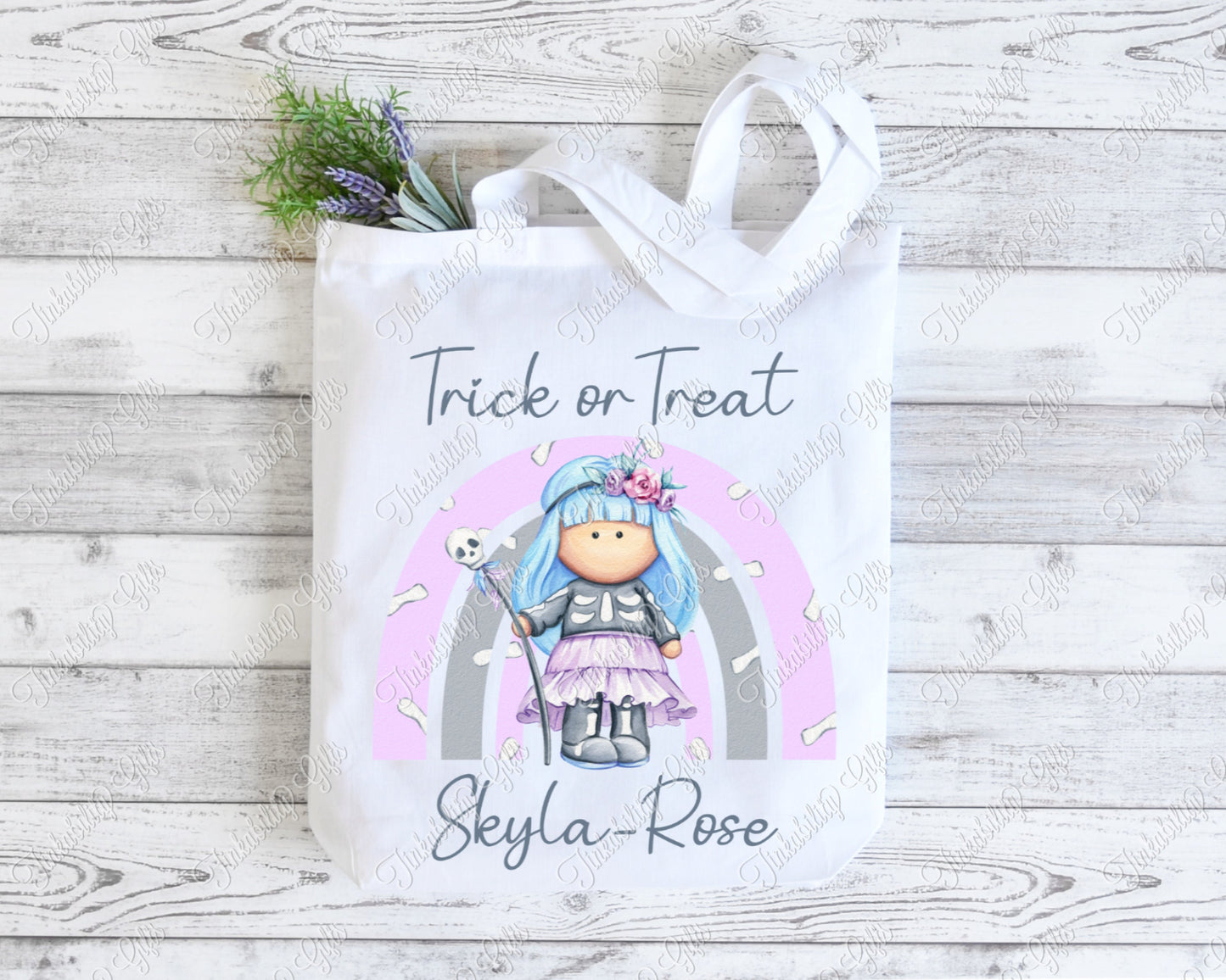 Cute Skeleton Tote Bag