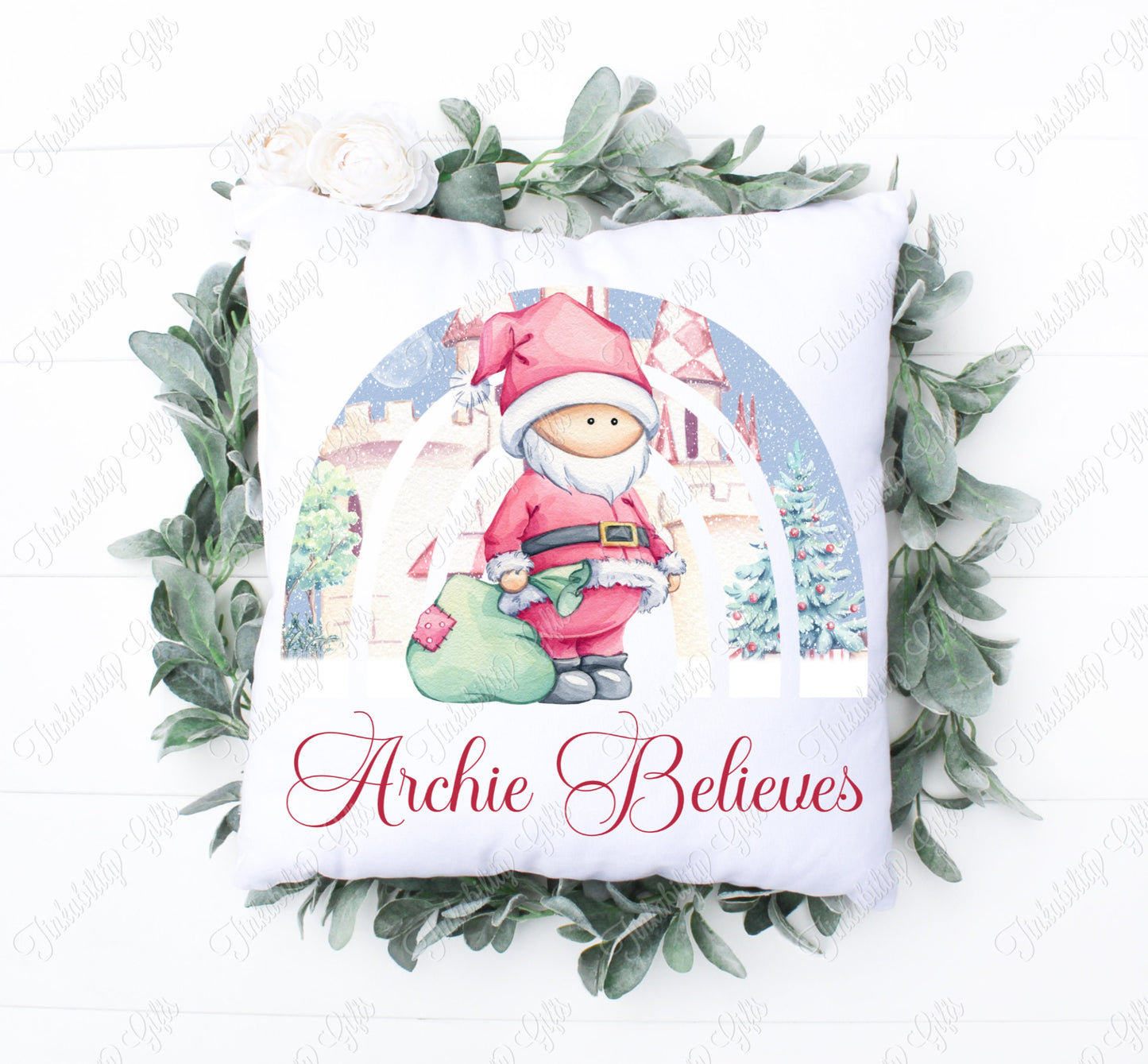 Boy Santa Plush Cushion