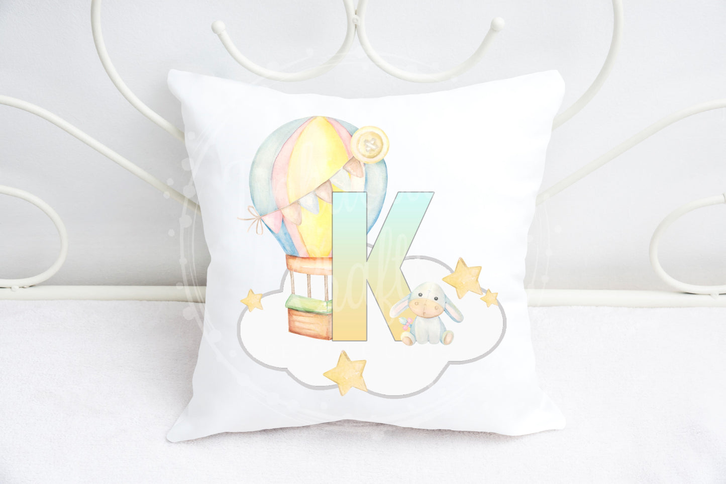 Baby nursery alphabet cushion A-Z