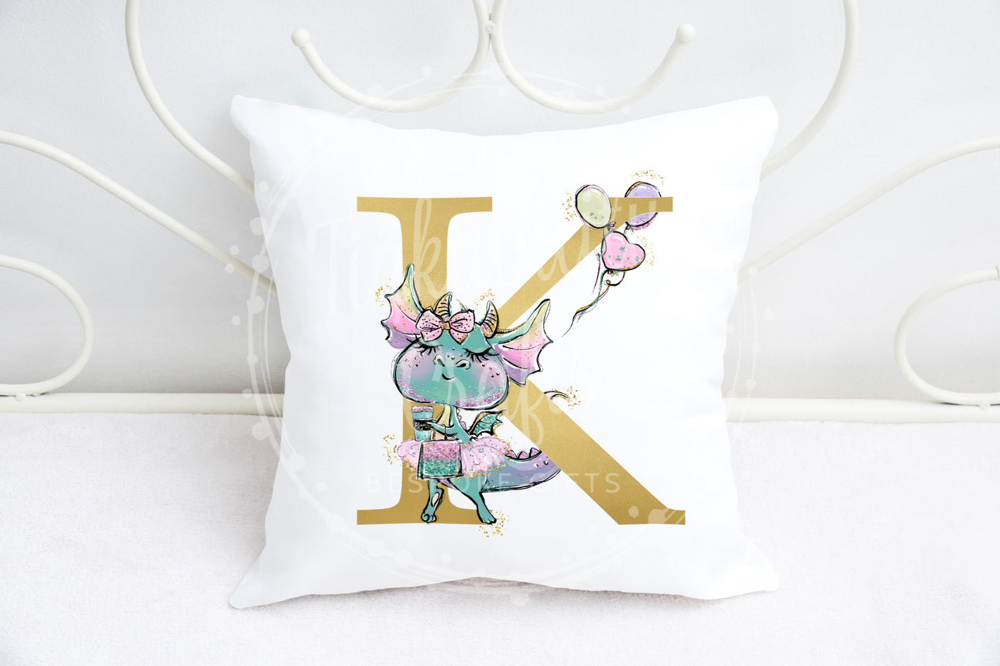 Diva Dragon alphabet cushion A-Z