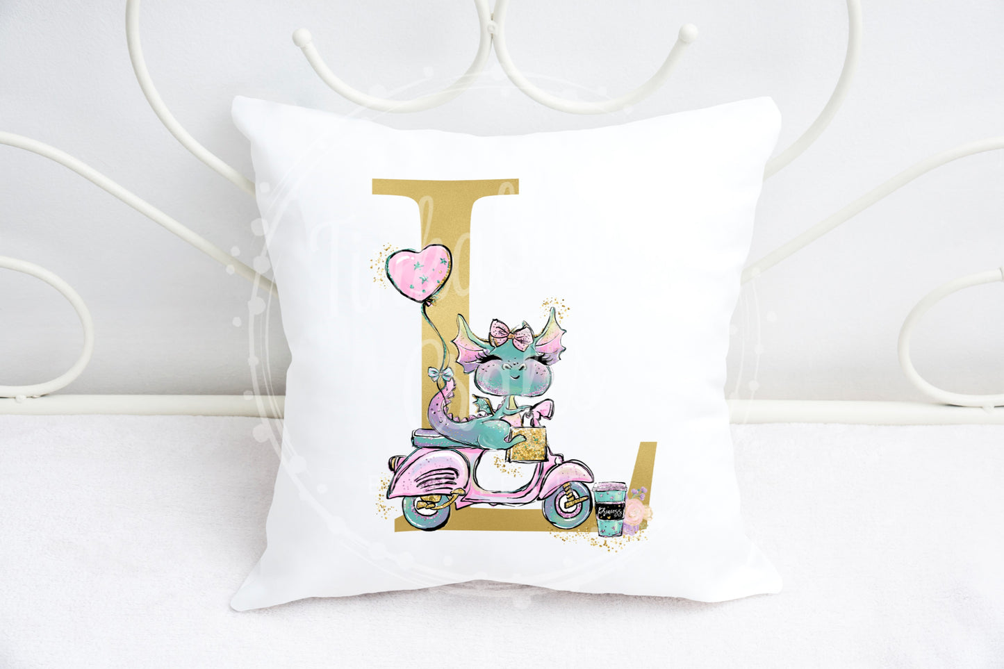 Diva Dragon alphabet cushion A-Z