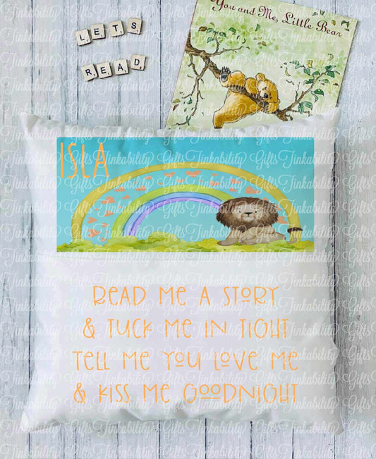 Safari Animals Personalised Book Cushion