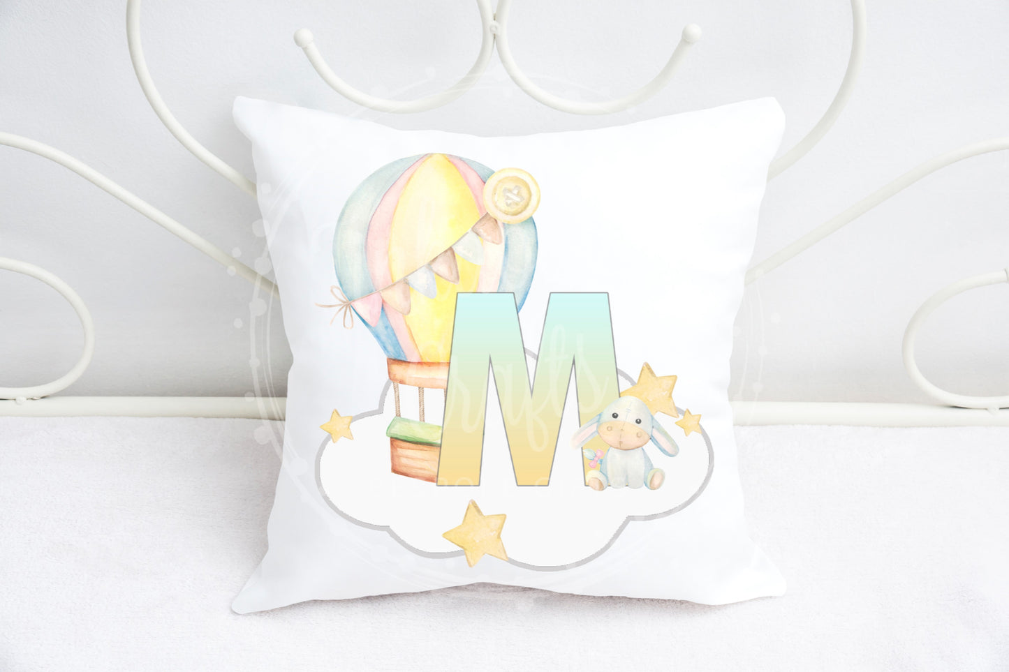 Baby nursery alphabet cushion A-Z