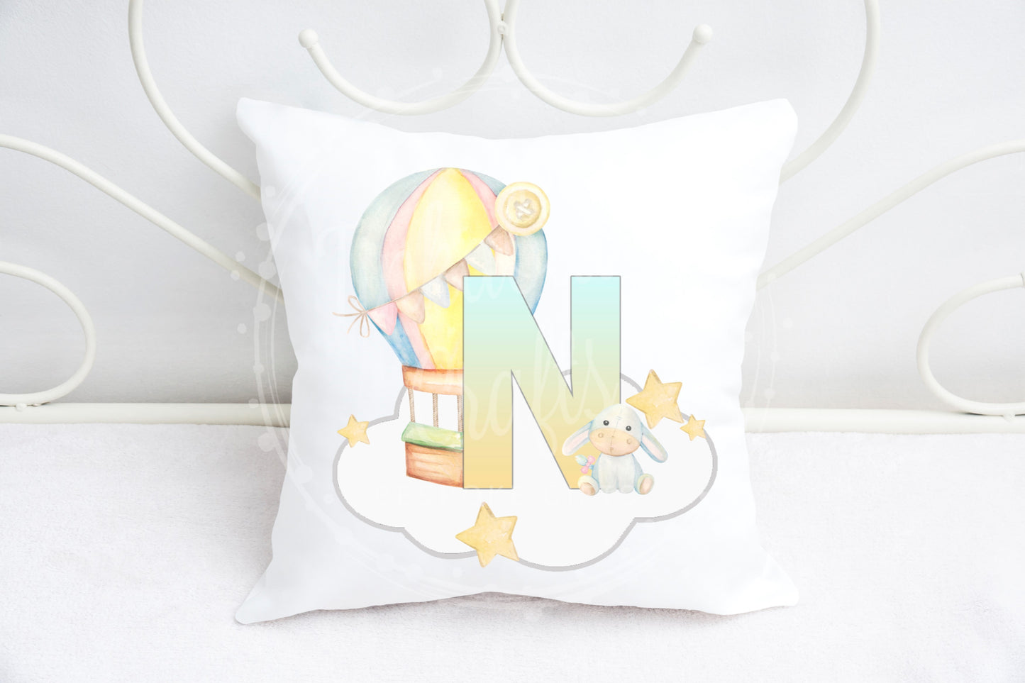 Baby nursery alphabet cushion A-Z