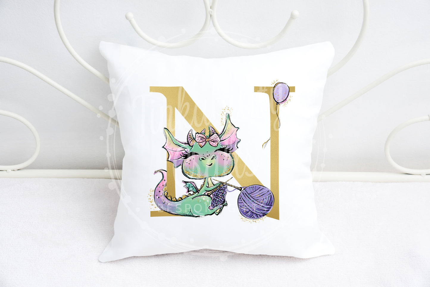 Diva Dragon alphabet cushion A-Z