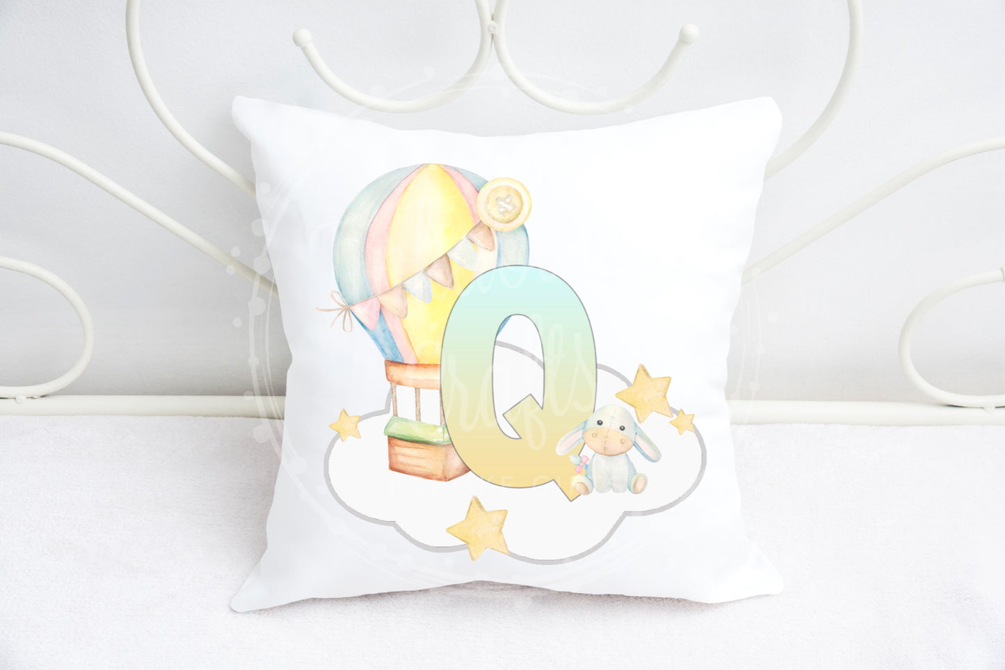 Baby nursery alphabet cushion A-Z