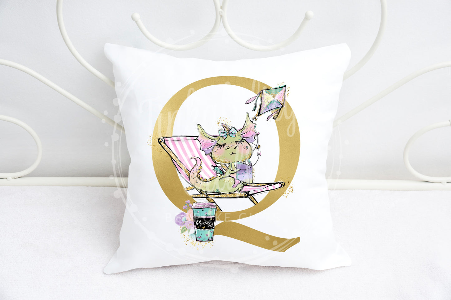 Diva Dragon alphabet cushion A-Z