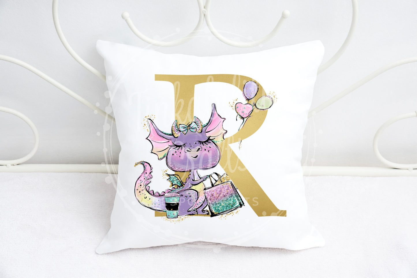 Diva Dragon alphabet cushion A-Z