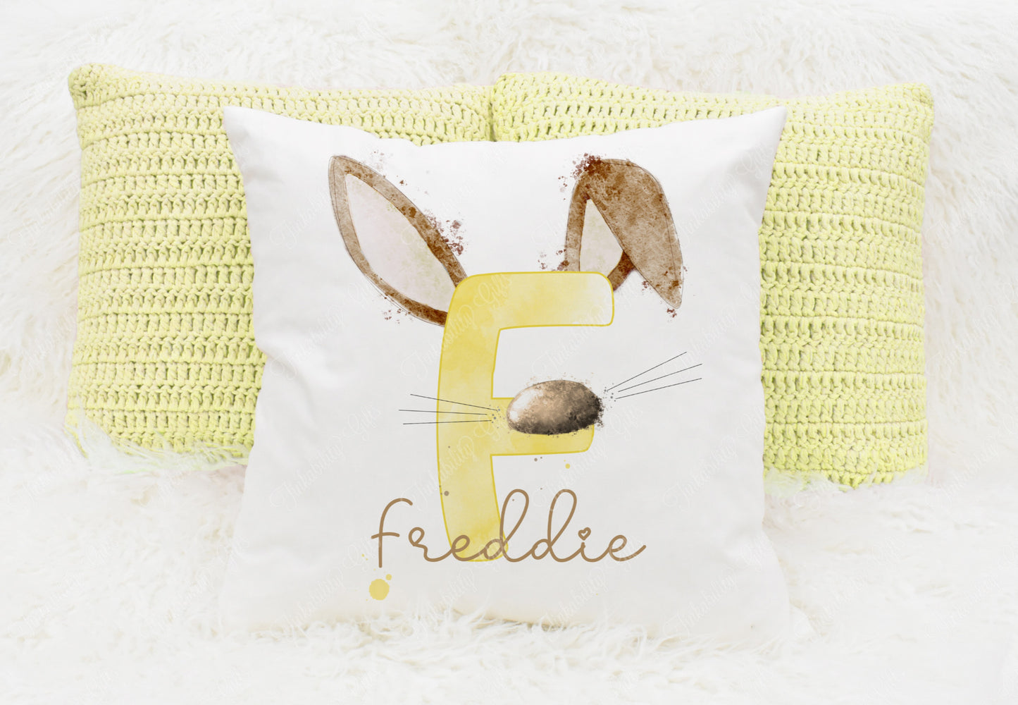 Bunny alphabet cushion A-Z