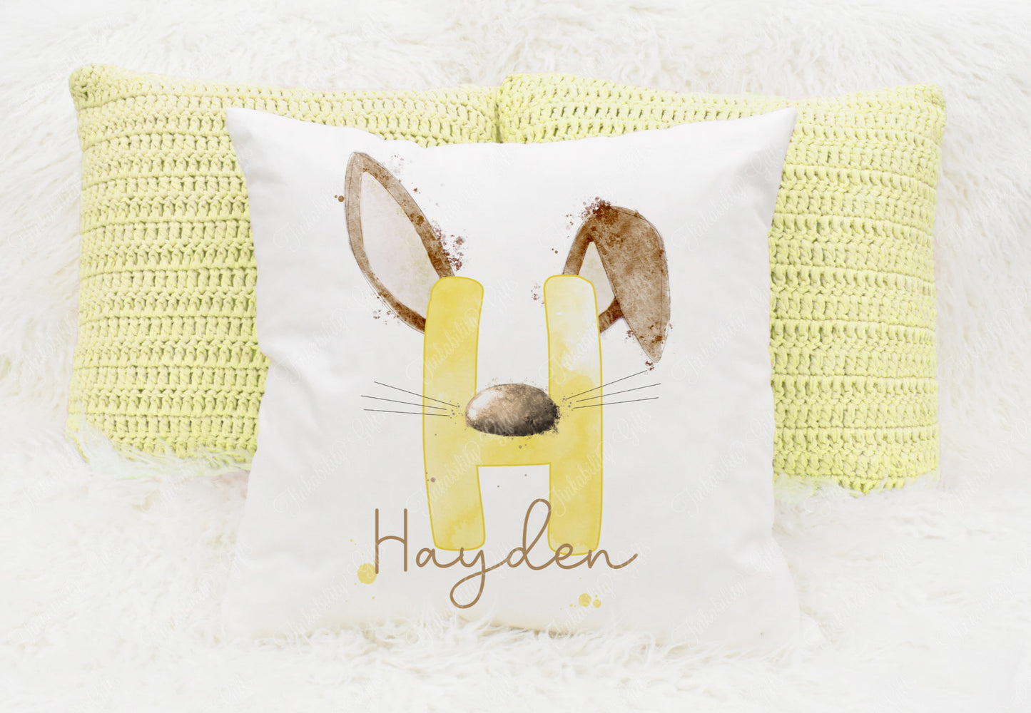 Bunny alphabet cushion A-Z