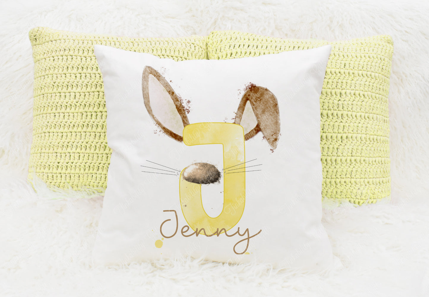 Bunny alphabet cushion A-Z