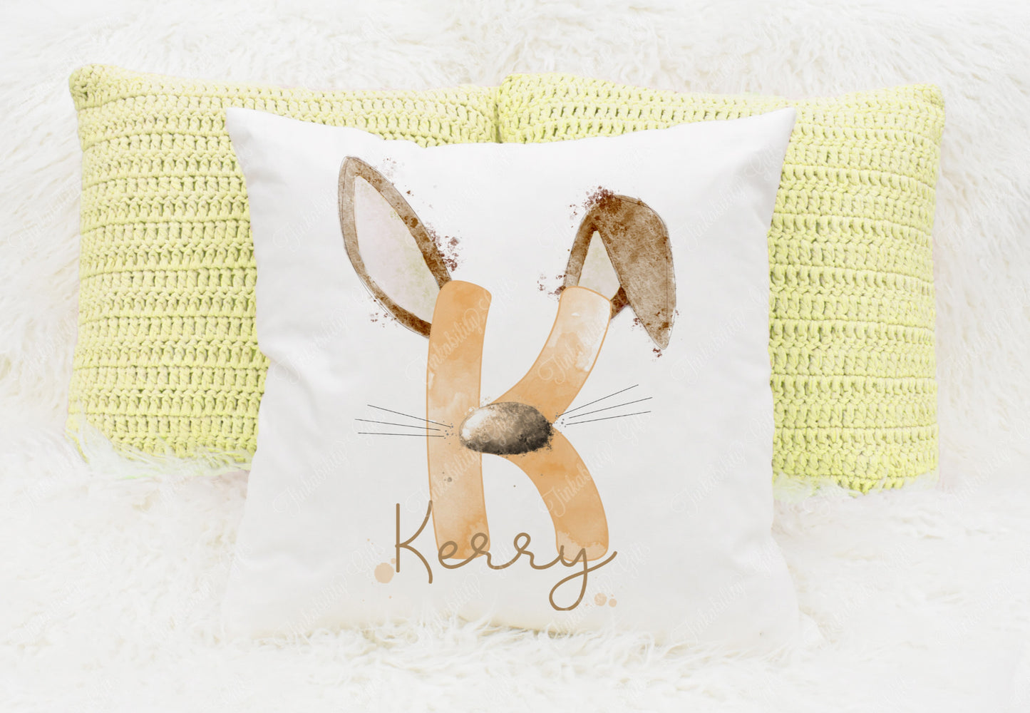 Bunny alphabet cushion A-Z