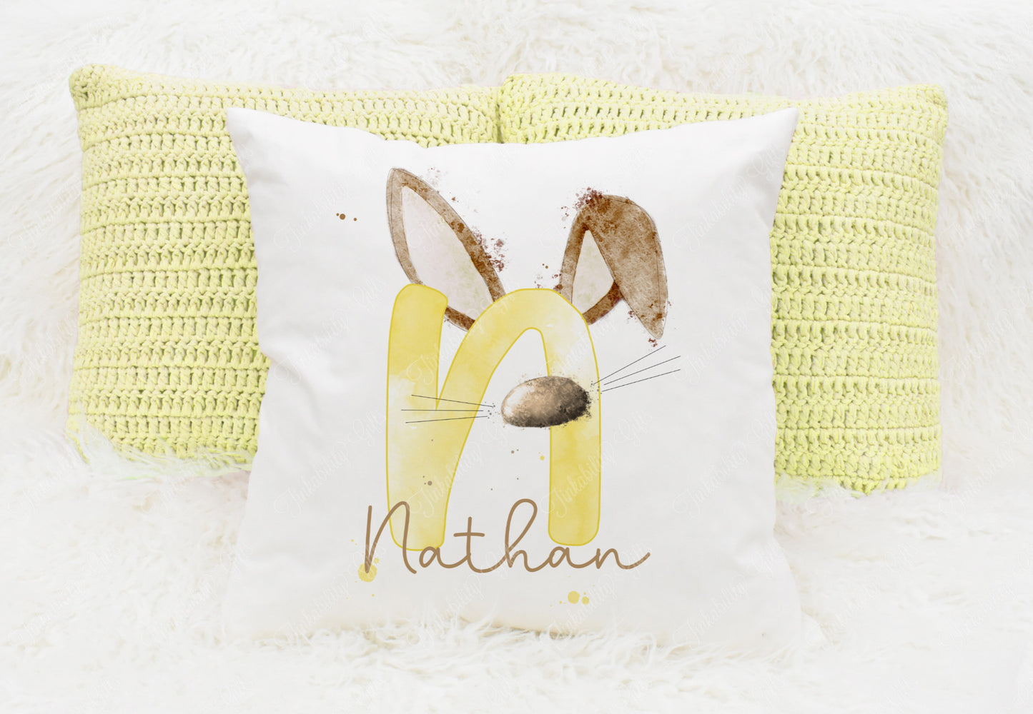 Bunny alphabet cushion A-Z