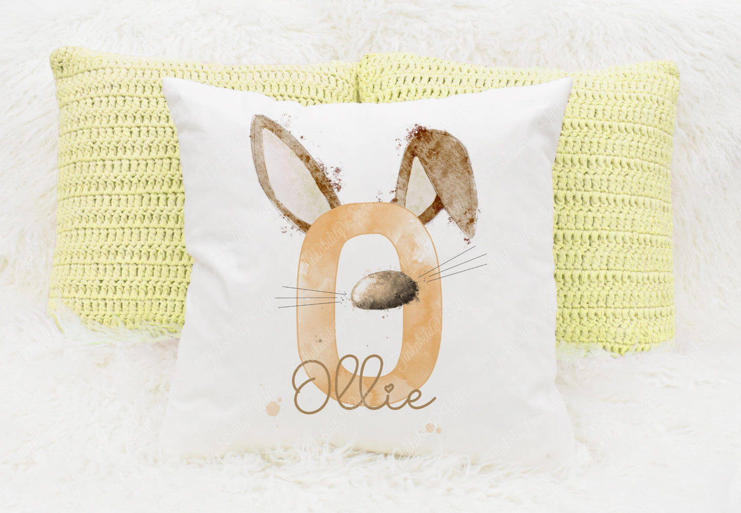 Bunny alphabet cushion A-Z