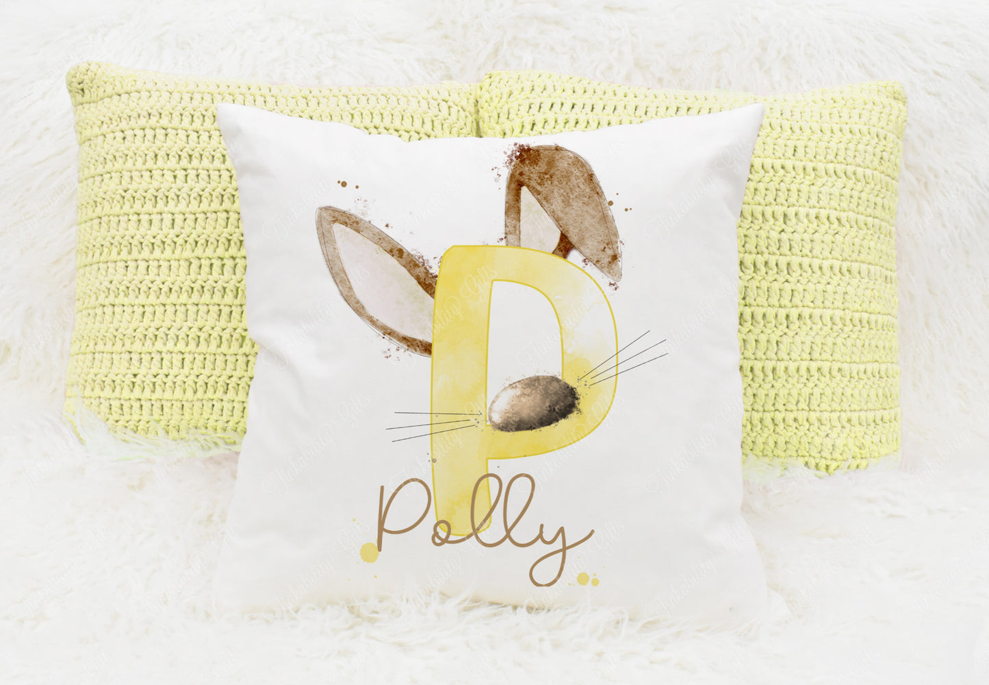 Bunny alphabet cushion A-Z