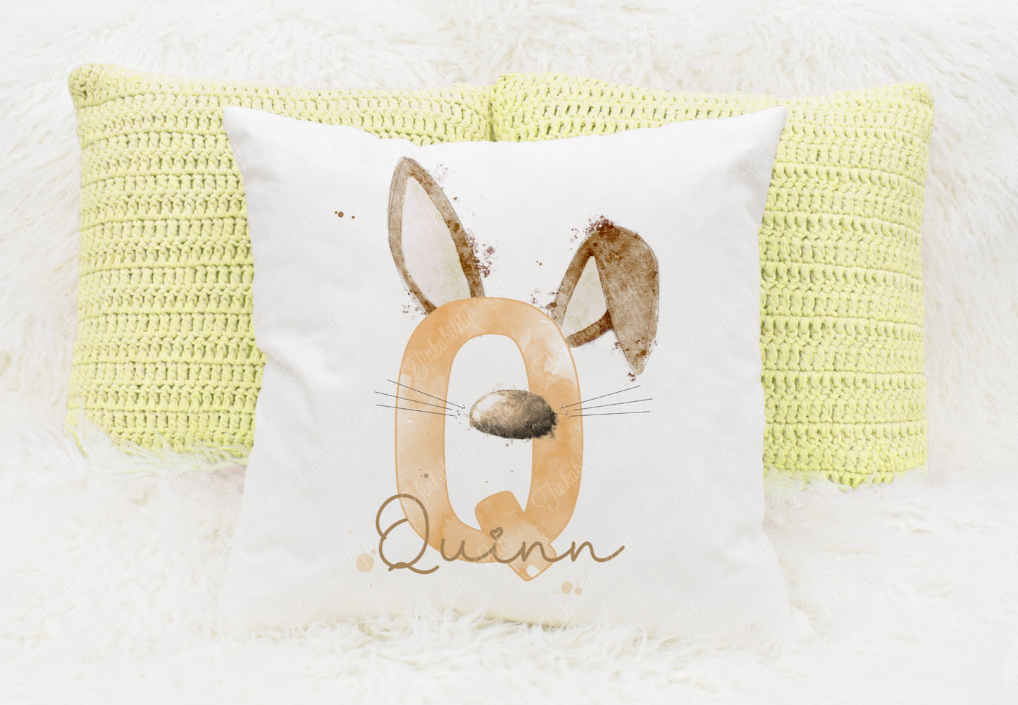 Bunny alphabet cushion A-Z