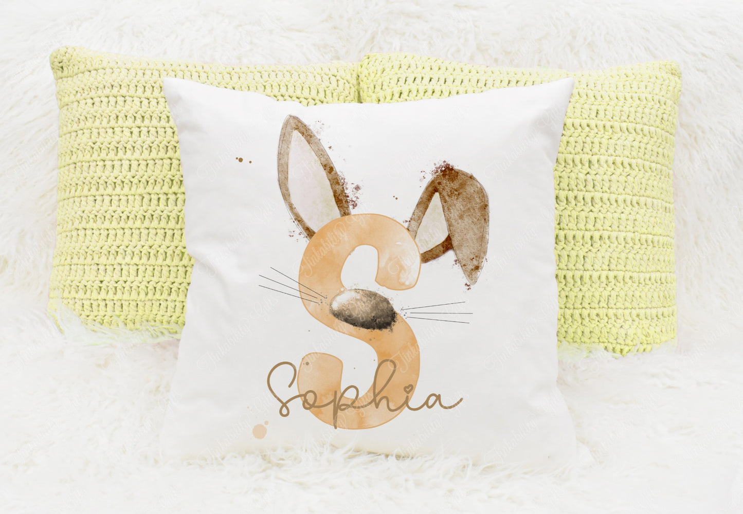 Bunny alphabet cushion A-Z