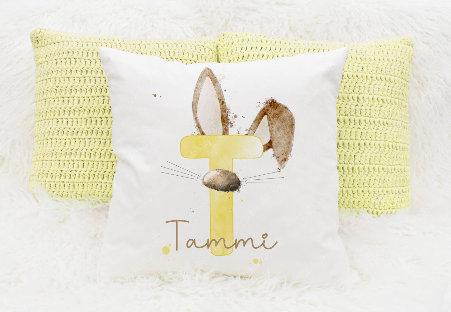 Bunny alphabet cushion A-Z