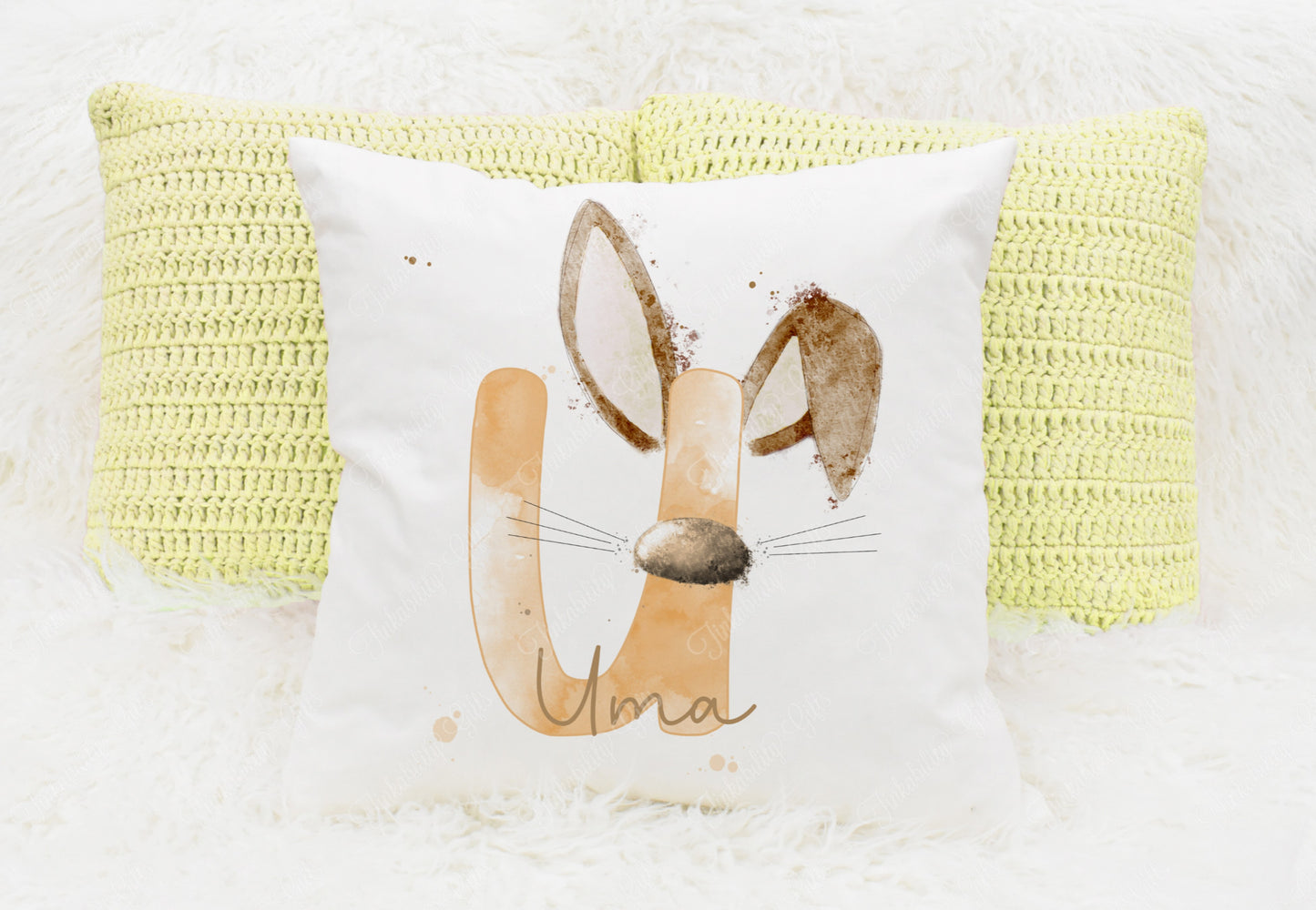 Bunny alphabet cushion A-Z