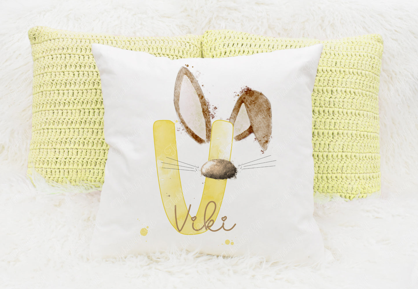 Bunny alphabet cushion A-Z