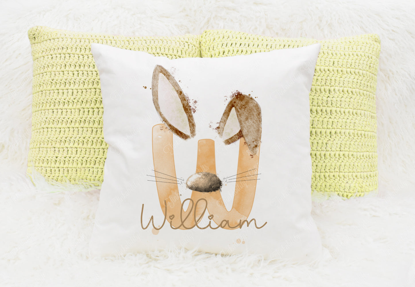 Bunny alphabet cushion A-Z