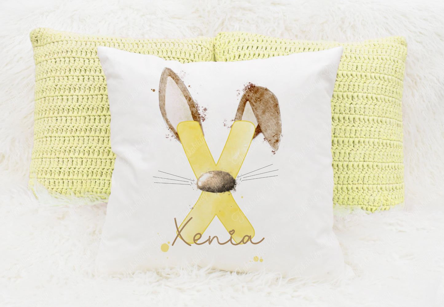 Bunny alphabet cushion A-Z