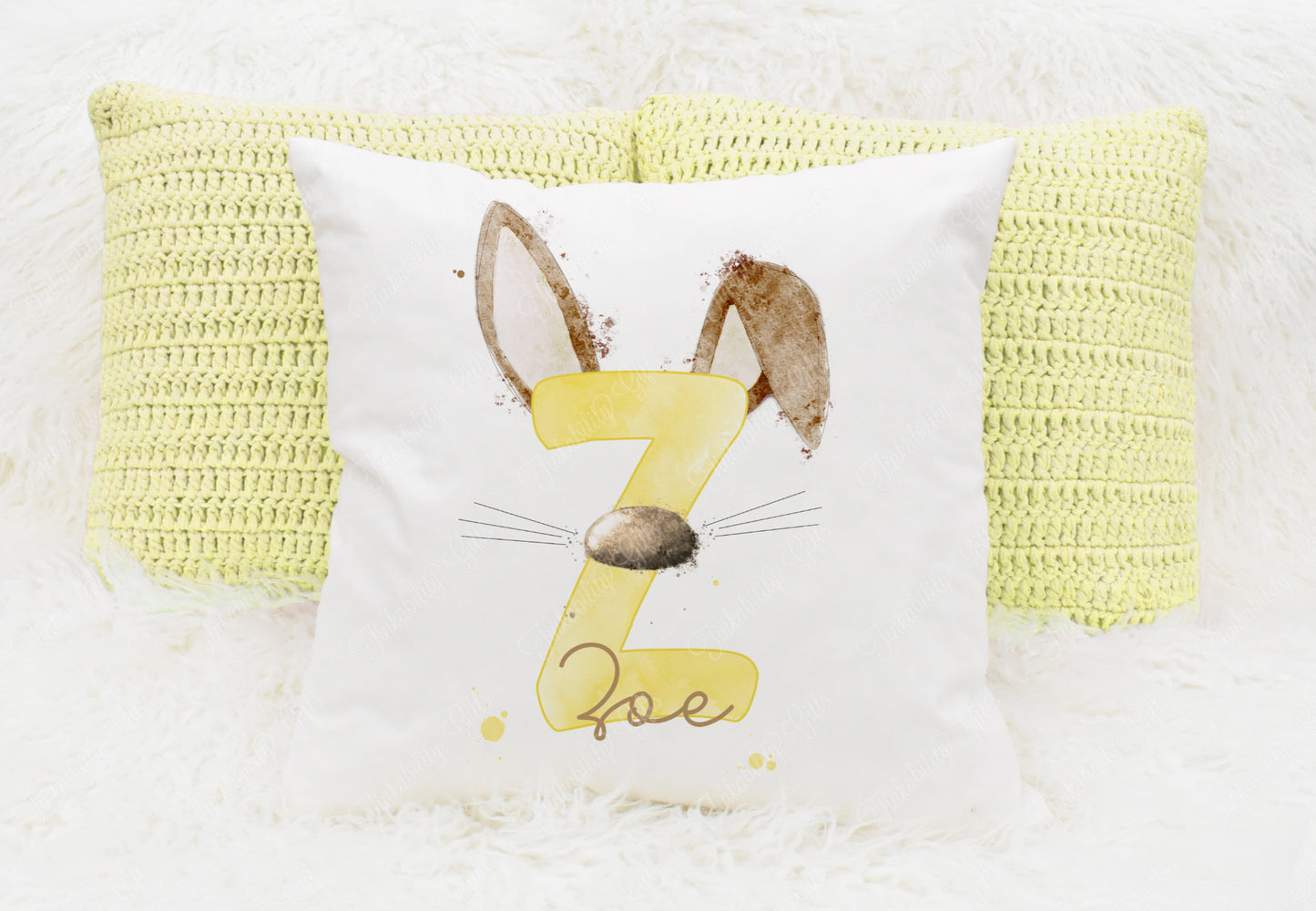 Bunny alphabet cushion A-Z