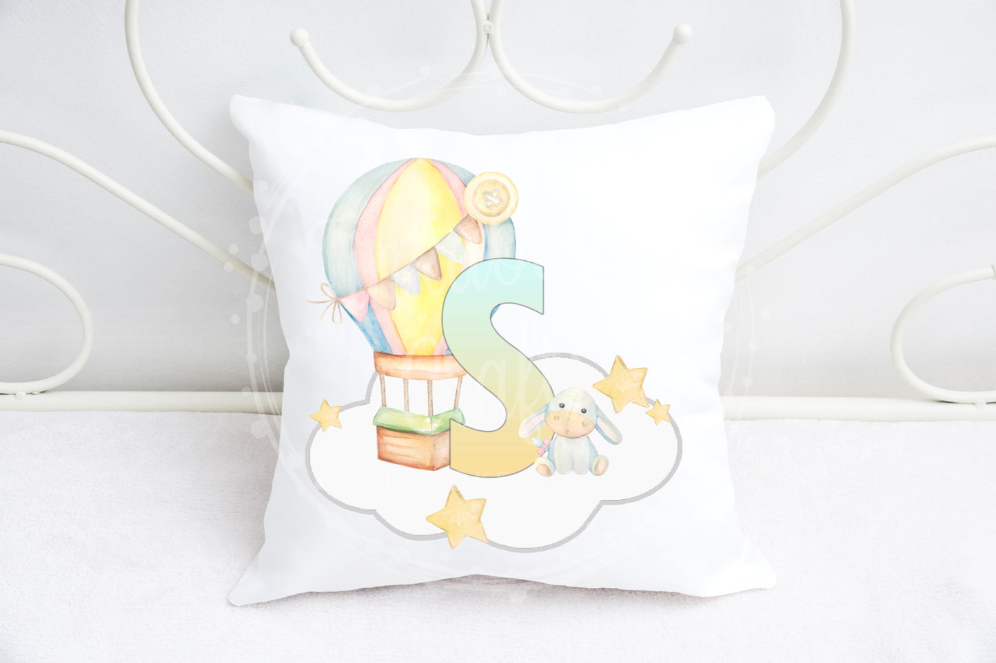 Baby nursery alphabet cushion A-Z