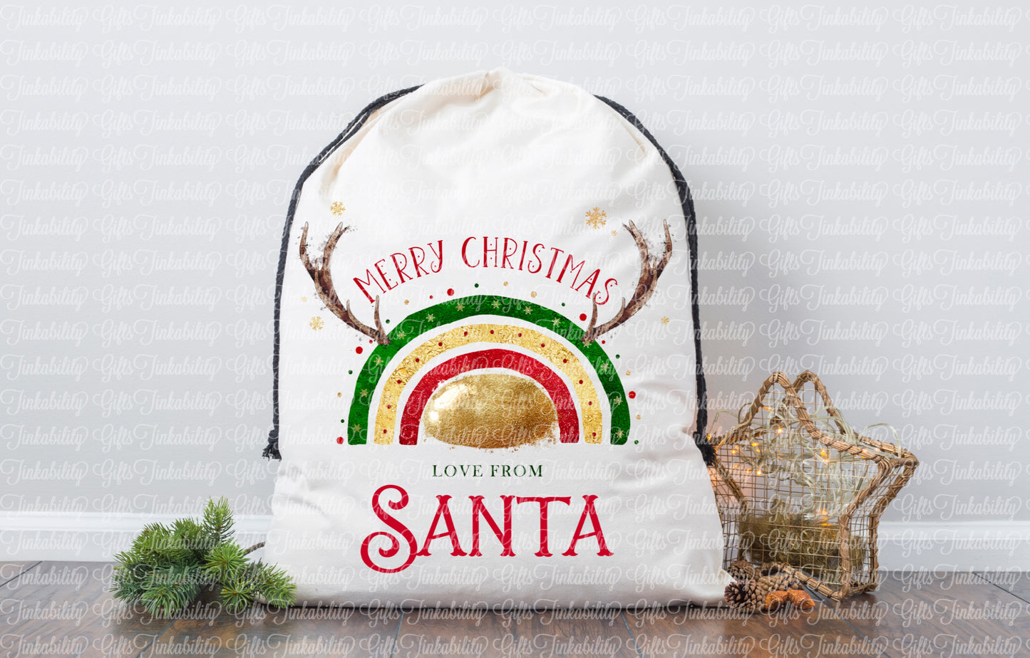 Reinbow Santa Sack