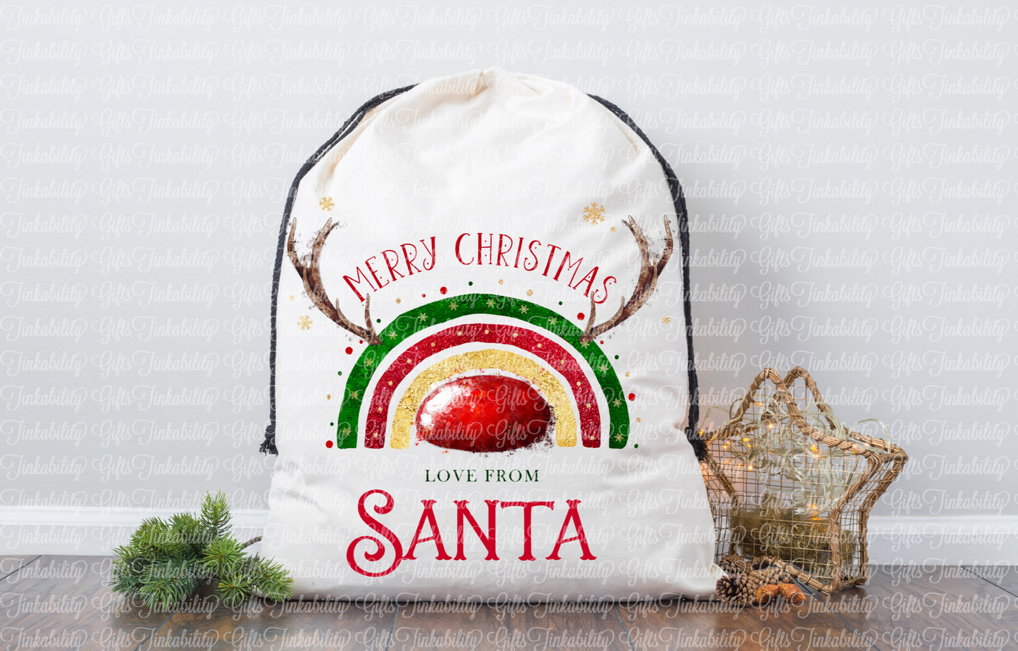 Reinbow Santa Sack