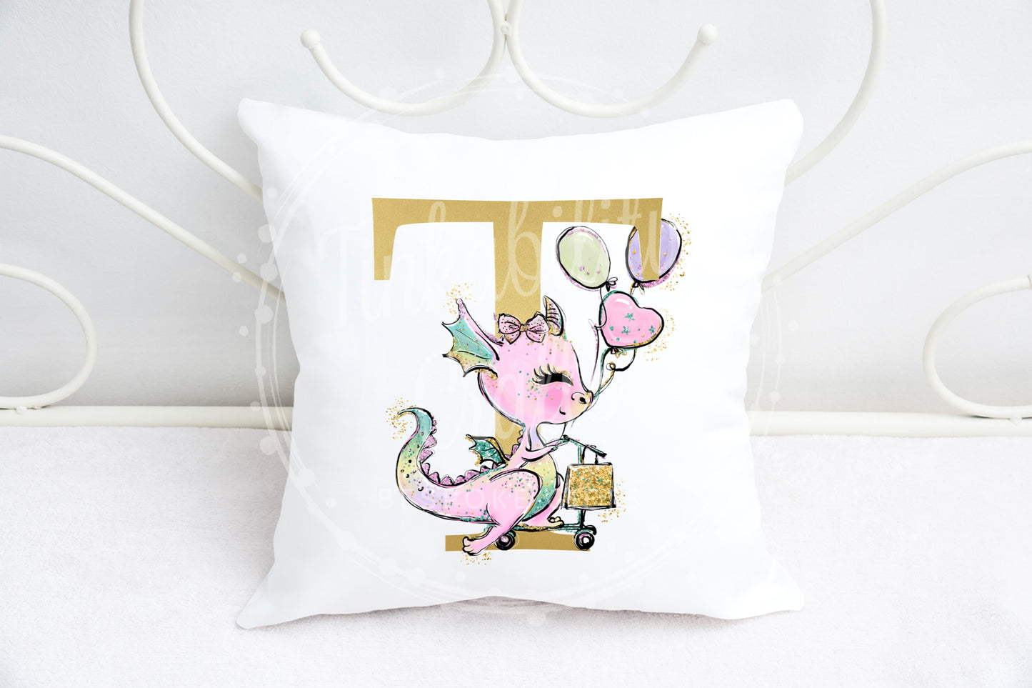 Diva Dragon alphabet cushion A-Z