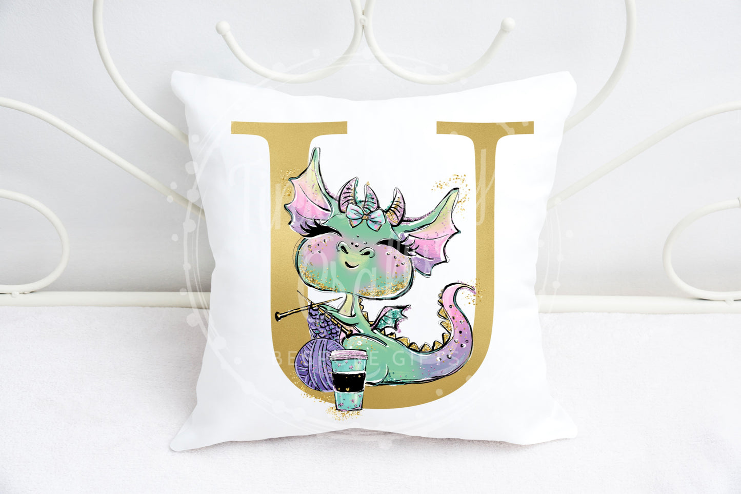 Diva Dragon alphabet cushion A-Z