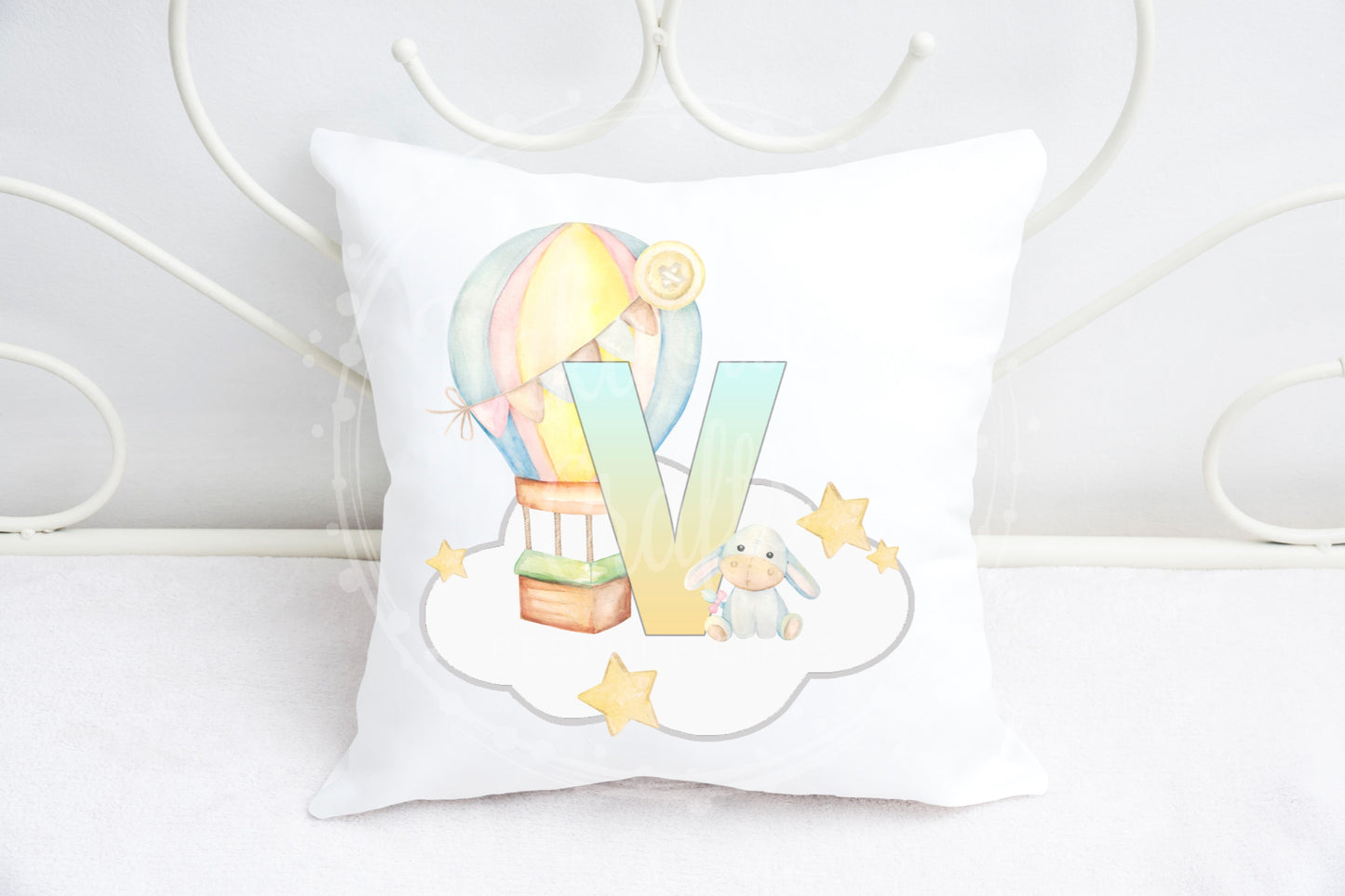 Baby nursery alphabet cushion A-Z