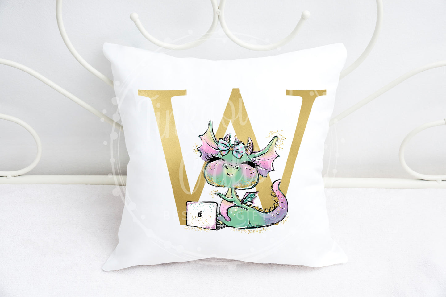 Diva Dragon alphabet cushion A-Z