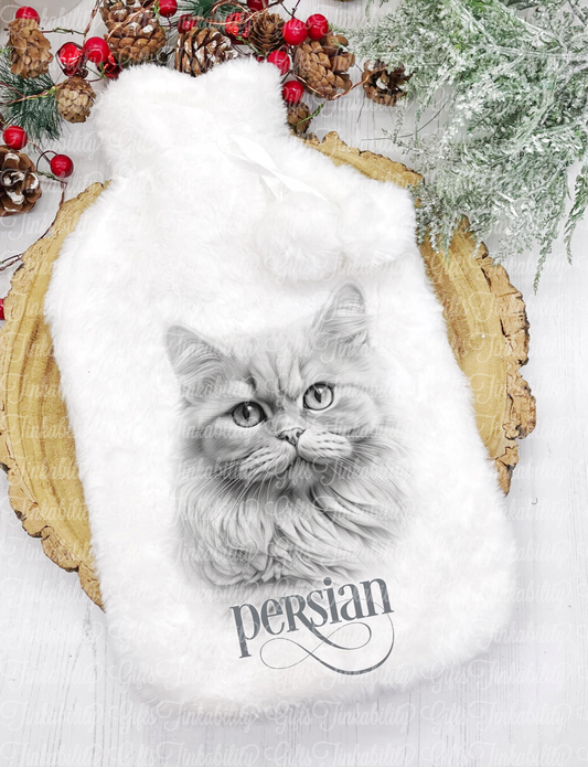 Persian Cat Hot Water Bottle