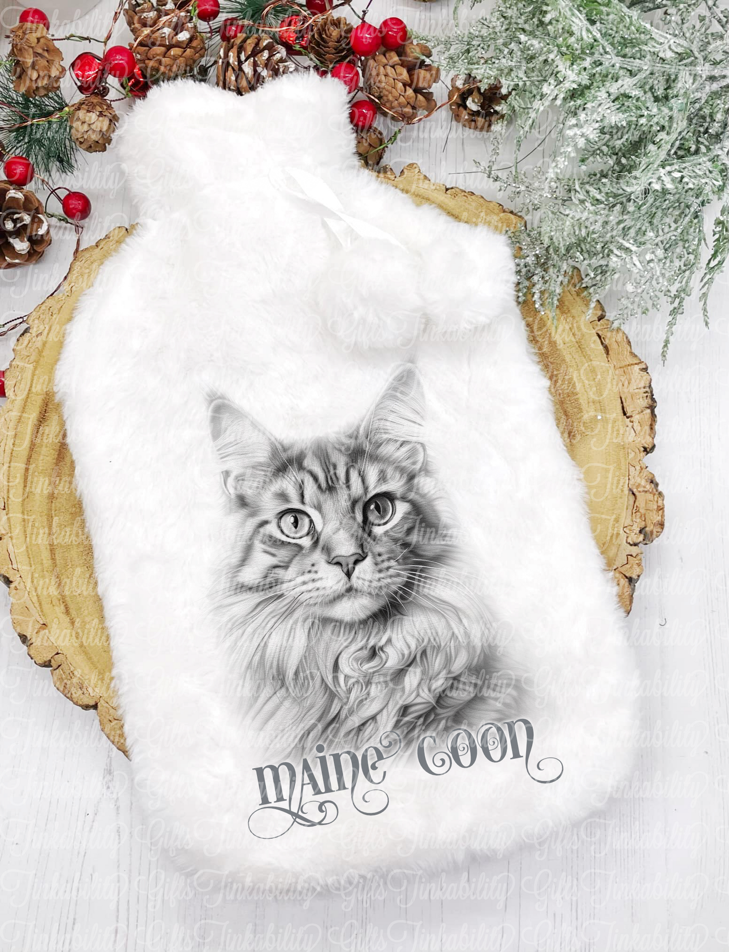 Maine Coon Cat Hot Water Bottle