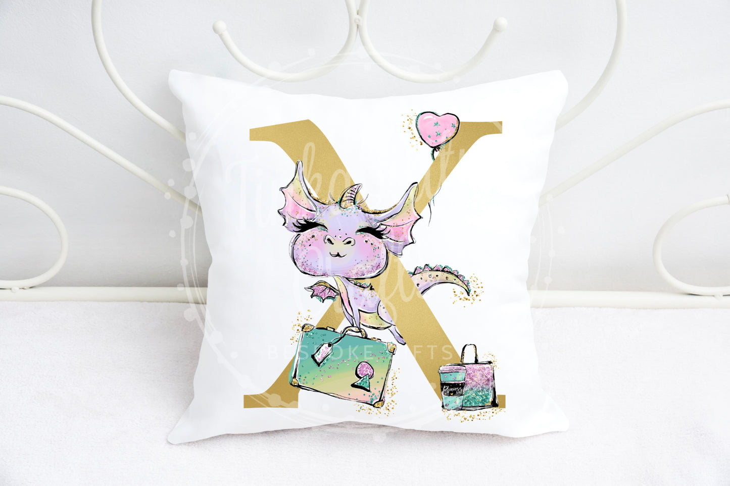 Diva Dragon alphabet cushion A-Z