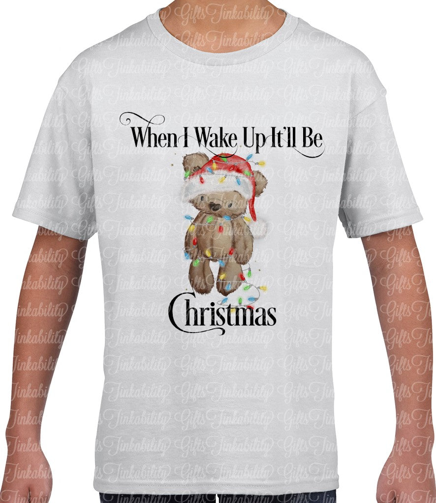 Bear with Christmas Lights Family Christmas Pyjamas