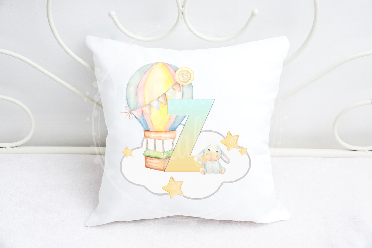 Baby nursery alphabet cushion A-Z