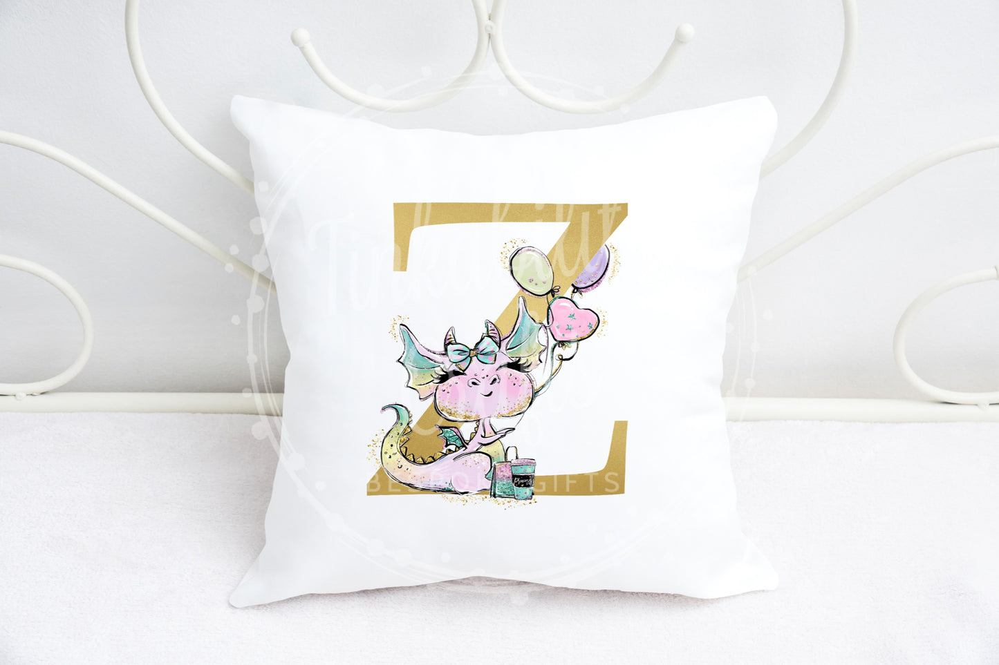 Diva Dragon alphabet cushion A-Z