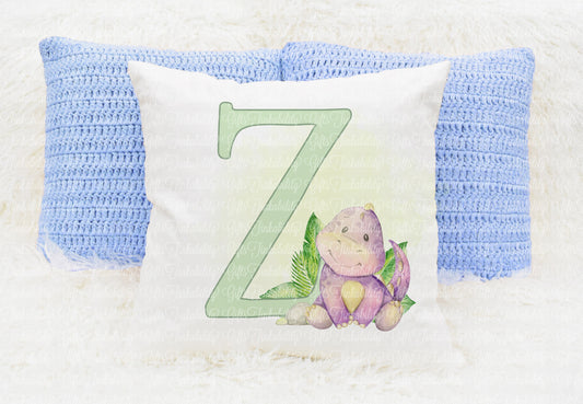 Dinosaur alphabet cushion a - z